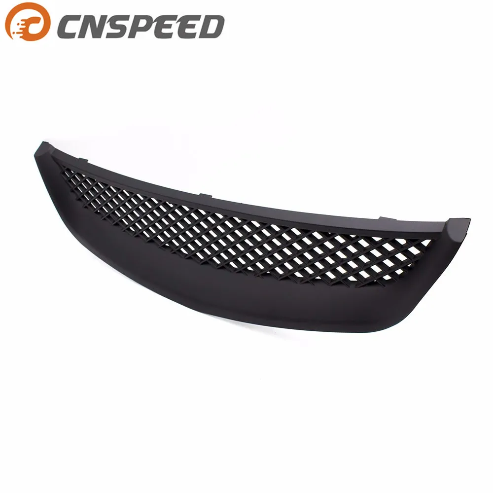 

New Racing Car Front Grill Abs Grills Grille for 2001-2003 Honda Civic Type R Black YC101067