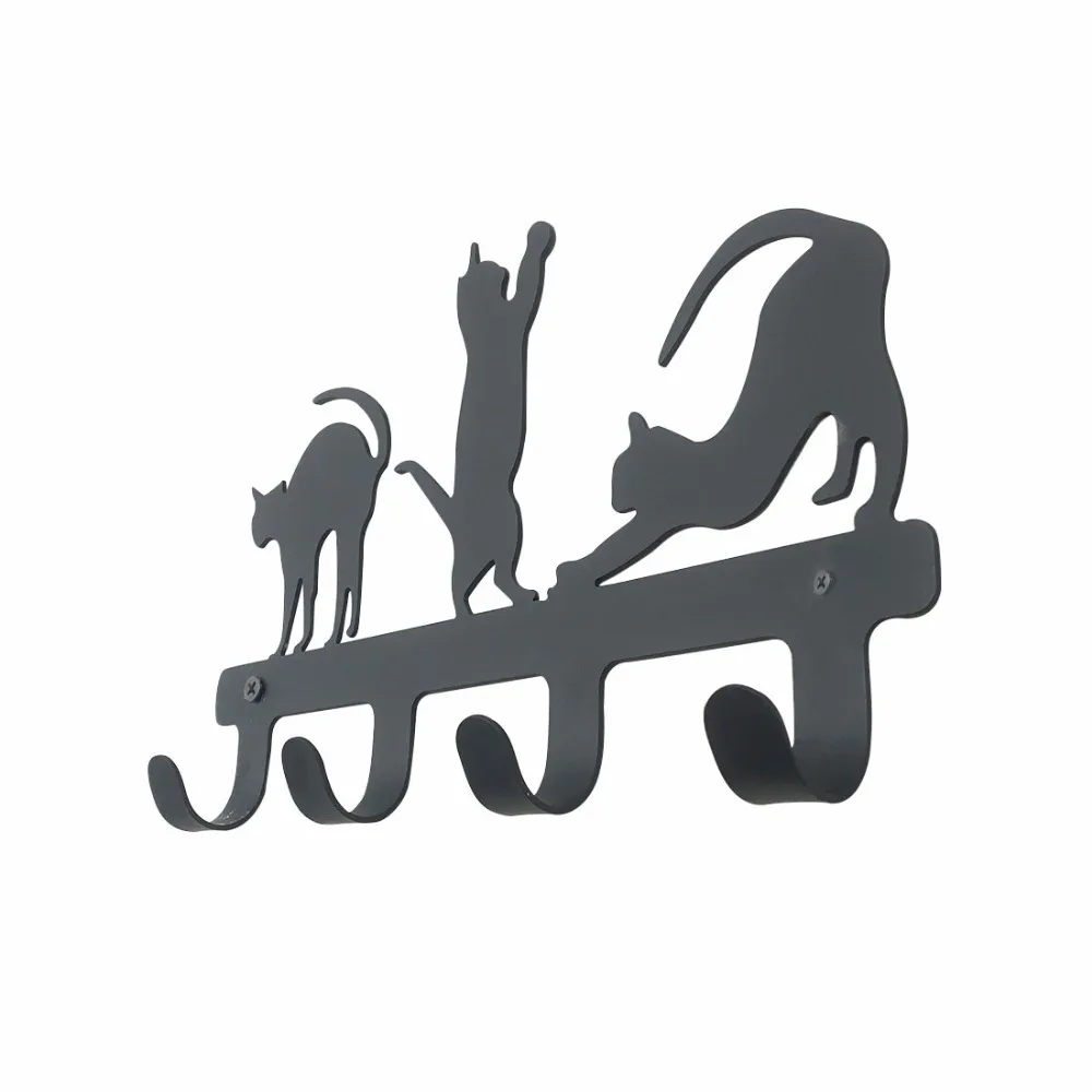 Новый декоративный настенный держатель для ключей в форме милого кота