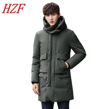 2017 Long Winter Jacket Men Brand Clothing Male Cotton Spring Coat New Top Quality Black Parkas Men Warm Thicken Outwear Padded