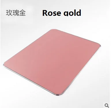  Luxury Aluminum Metal GameWaterproof Mouse Pad PC Computer Laptop Gaming Mousepad for Apple MackBoo