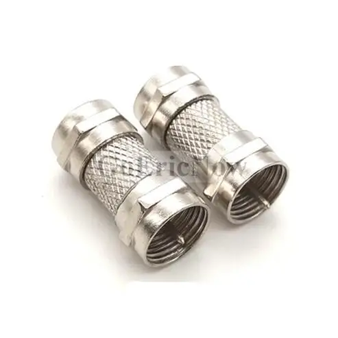 

10 pcs RF F-TYPE F Male to Male plug Straight Coupler Adapter Coaxial TV SAT Connector