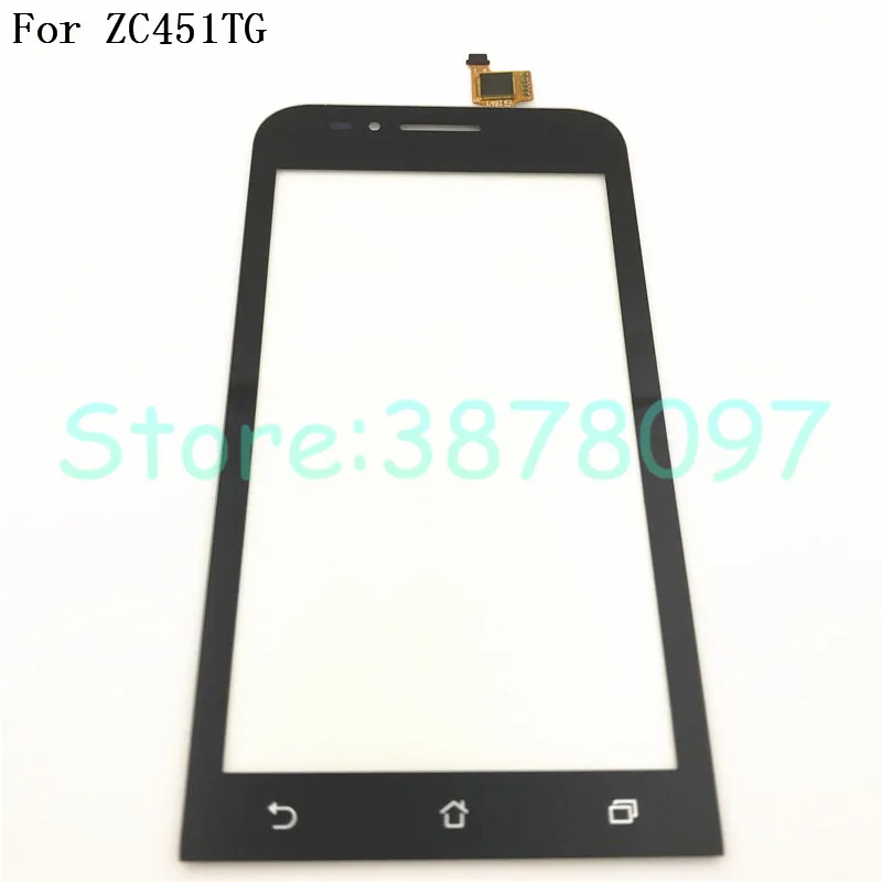 

100% Original 4.5" Screen For ASUS ZenFone Go mini ZC451TG Z00SD Touch Screen Digitizer Sensor Outer Glass For ZC451 ZC 451TG