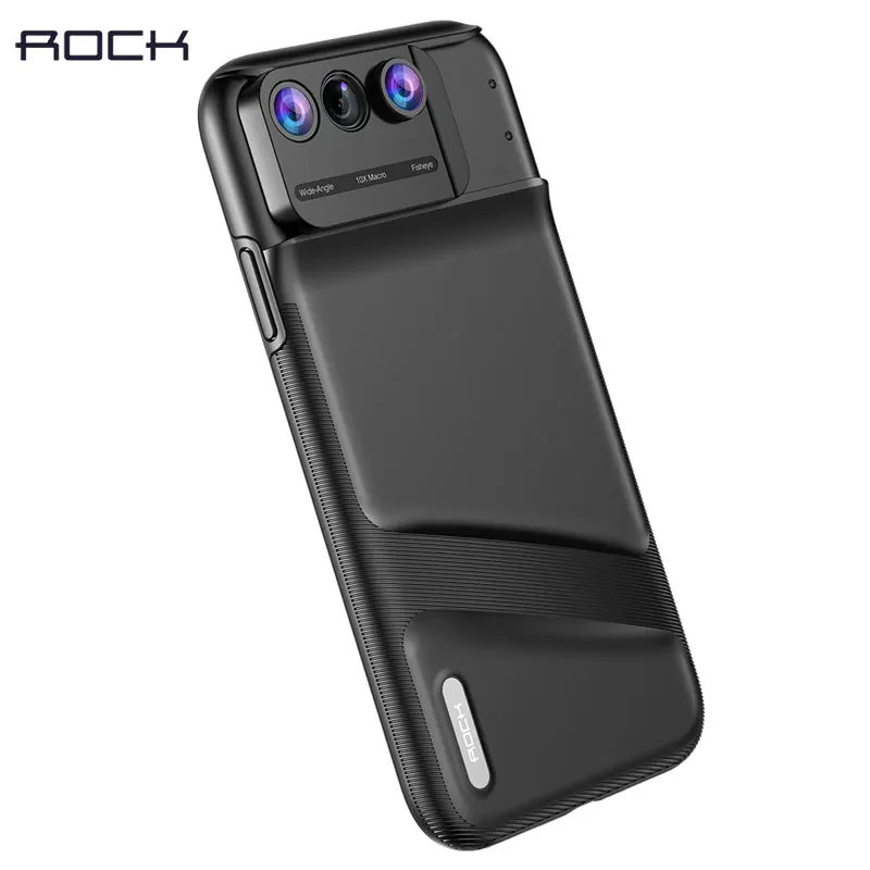 

ROCK Lens Kit Case for iPhone XR PC+TPU 2 in 1 Lens Phone Case Design Back Cover for iPhone XR Case Coque Camera Lens protector