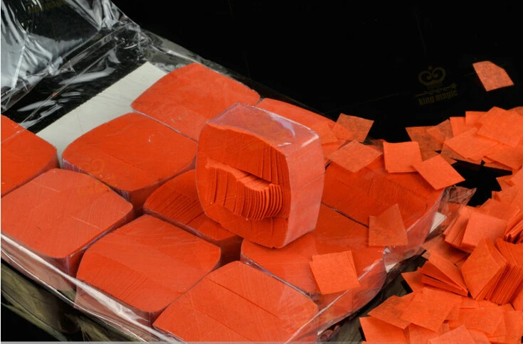 5 Сумки оранжевого цвета тонкие метель снежинки зимние бумага (12 шт./пакет)