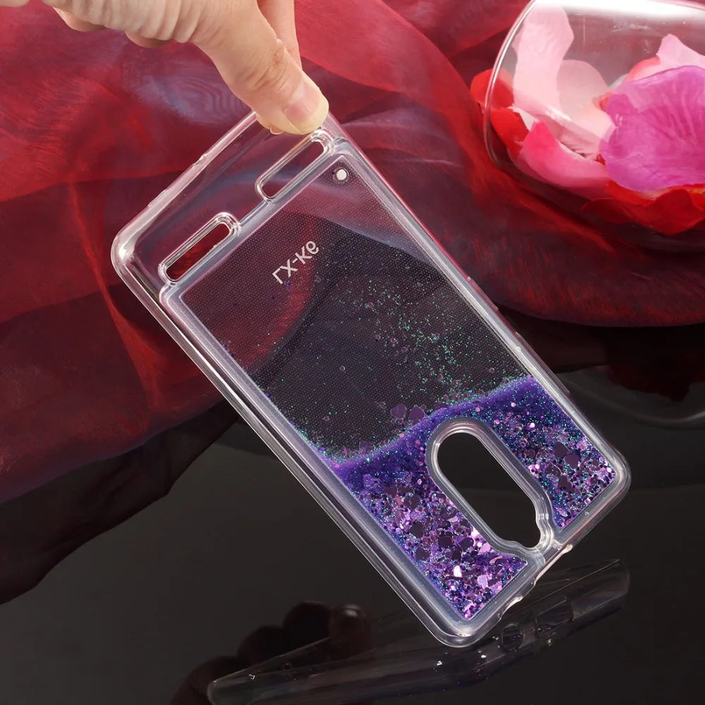 

Dynamic Liquid Phone Case For Lenovo K6 Note K6 Plus Case soft TPU Glitter Bling Quicksand Back Cover For Lenovo K6 Power Case