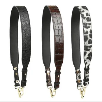 

Fashion Split leather handbag serpentine zebra leopard design adjusted strap belt handbags parts chic with box