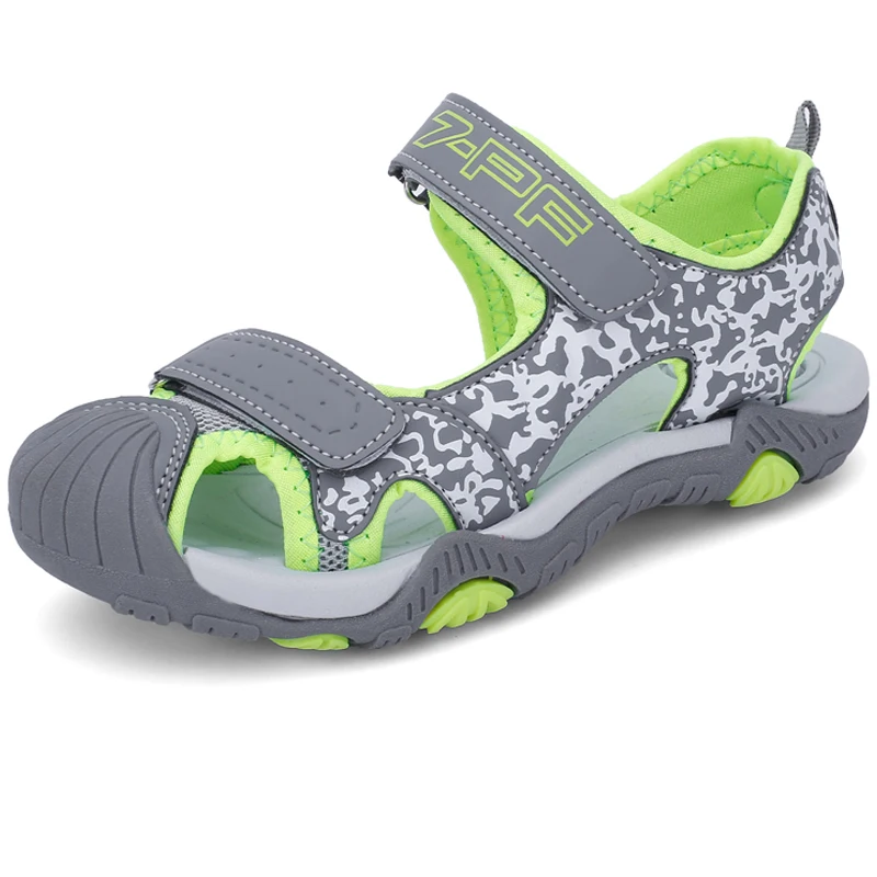 Anti-collision Toe Cap Thick Sole Soft Non-slip Children Sandals Shoes Boys Summer Water Shoes Outdoor Beach Sandals Shoes Boy