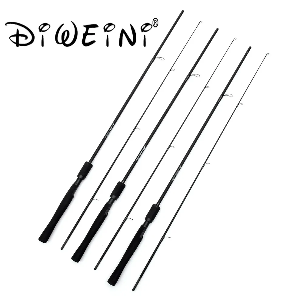 Black 1.8m Ceramic Guide Ring Carp Spinning Fishing Rod, Carbon And