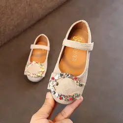 Детская обувь для девочек; обувь принцессы Демисезонный Newlu для маленьких девочек кроссовки Дети Туфли под платье из искусственной кожи