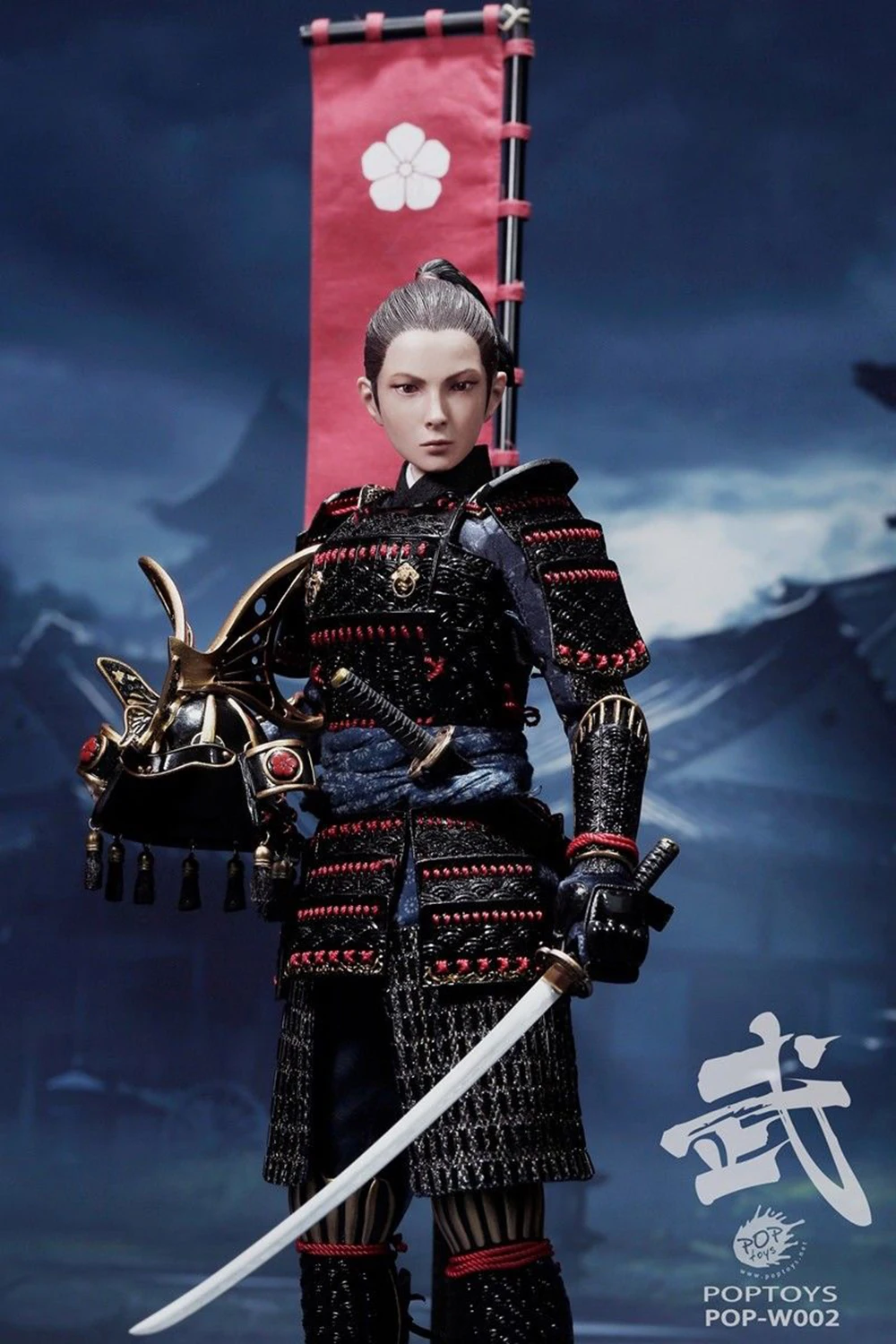 Sale For collection 1/6 POPTOYS W002 W003 The butterfly Helmets Female Warrior The Black Armor Deluxe Ver toy doll Collections 4