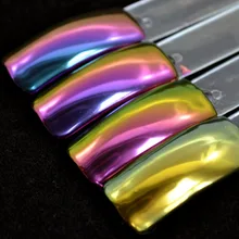 Хамелеон пигмент duoхромированный зеркальный порошковый хромированный пигмент Единорог пудра хамелеон лак для ногтей Цвет хром порошок для ногтей SF2015