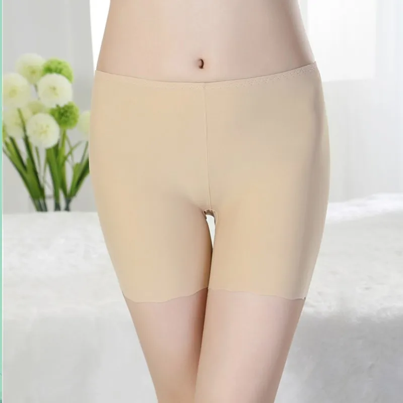 Safety Panties For Women Push Up Panties Black Ice Silk