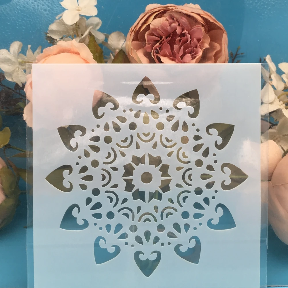 1Pcs Flower Circle DIY Craft Layering Stencils Wall Painting Scrapbooking Stamping Embossing Album Paper Card Template F5552 |
