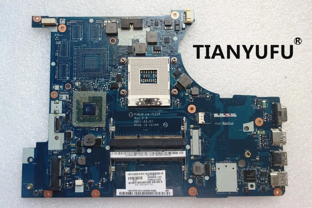Материнская плата для ноутбука ACER aspire 3830T 3830TG P3MJ0 LA 7121P MBRFQ02002 HM65 DDR3