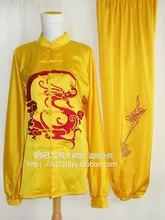 Customize Tai chi clothing Martial arts wushu outfit kungfu uniform dragon embroidered for men women girl boy children kids