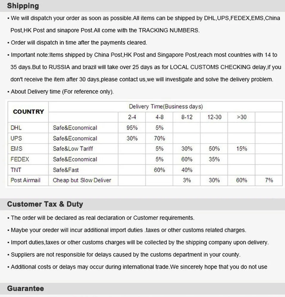 tax warranty -1