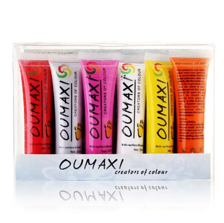 22 мл Nail Paint multi поверхности 3D краски oumaxi ногтей краска акриловая + бесплатная