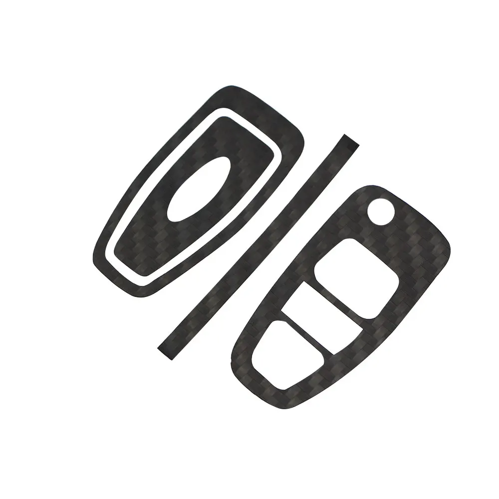 

Carbon Fiber Car Key Protection Cover Trim Stickers Case for Ford Focus 3 4 MK3 MK4 Ranger Kuga Escape Folded Key