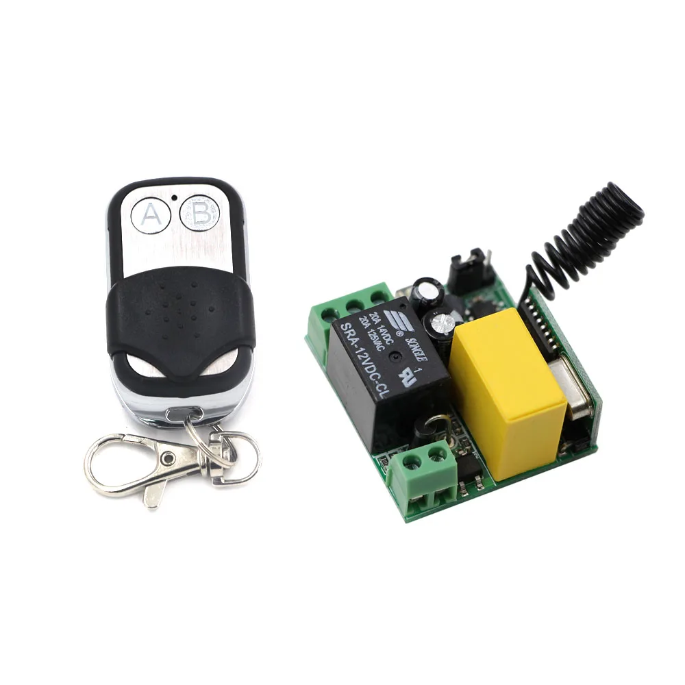 

AC 220V Wireless Remote Control Light Switches 1CH 220V Relay Radio Control ON OFF For LED Lamp Light Curtain Door Gate