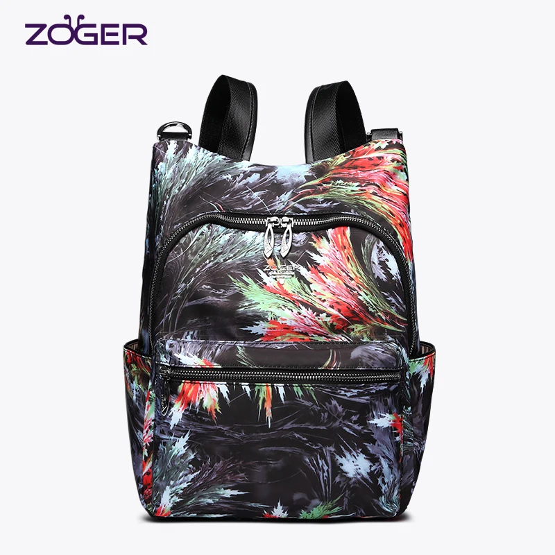 Zoger Новый женский рюкзак прилив Оксфорд тканевые женские рюкзак диких большая емкость anti-theft леди дорожная сумка