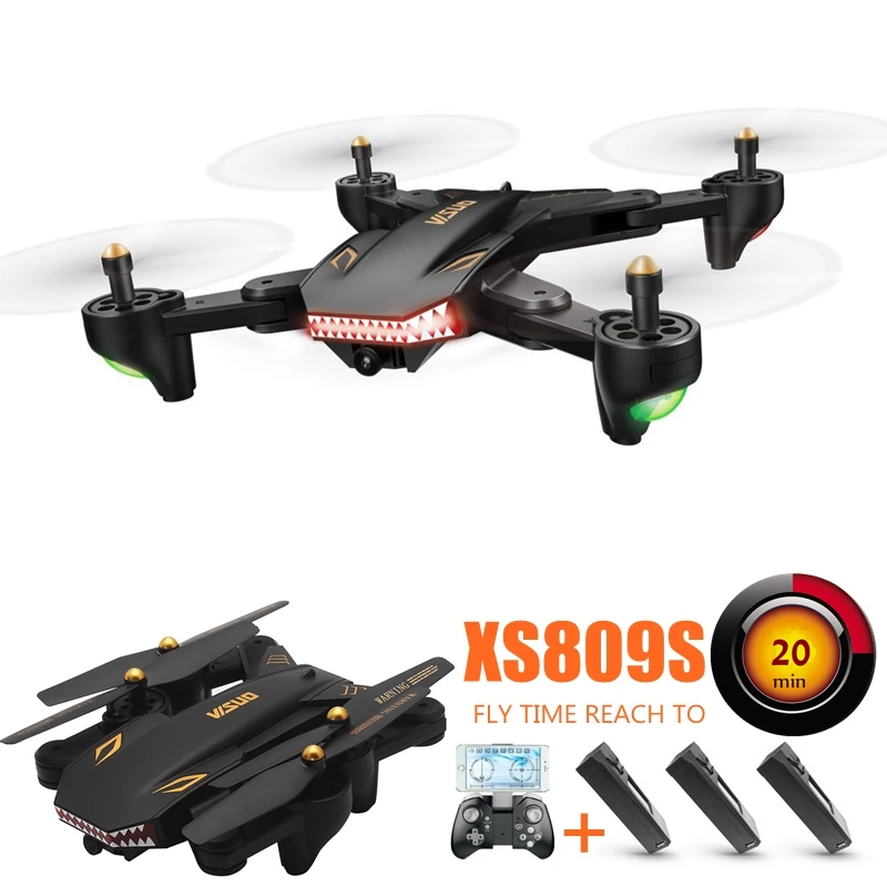 

Fpv Drones With Camera Wifi Quadcopters Long Time Flying Camera Dron Rc Helicopter Remote Control Toys For Kids Xs809s Copters