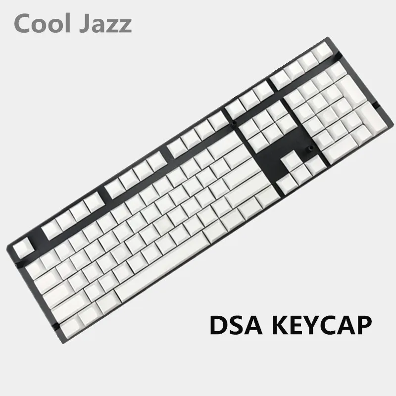 Dsa keycaps пустой напечатанный 108 87 61 толстый pbt для механической клавиатуры Dsa профили ISO ANSI макет