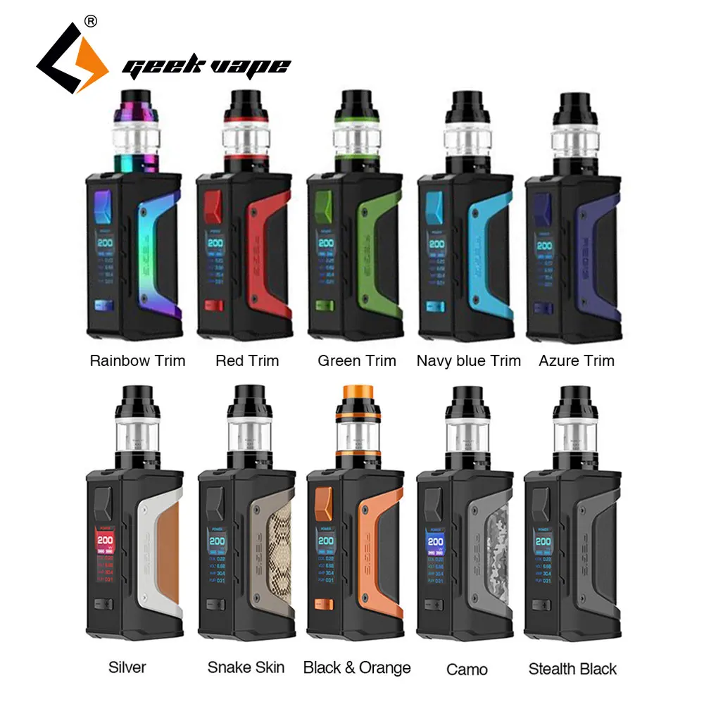 GeekVape Aegis Legend 200 Вт TC комплект с 4 мл аэро бак сетчатая версия электронные сигареты Vape комплект без батареи vs Geekvape Aegis комплект