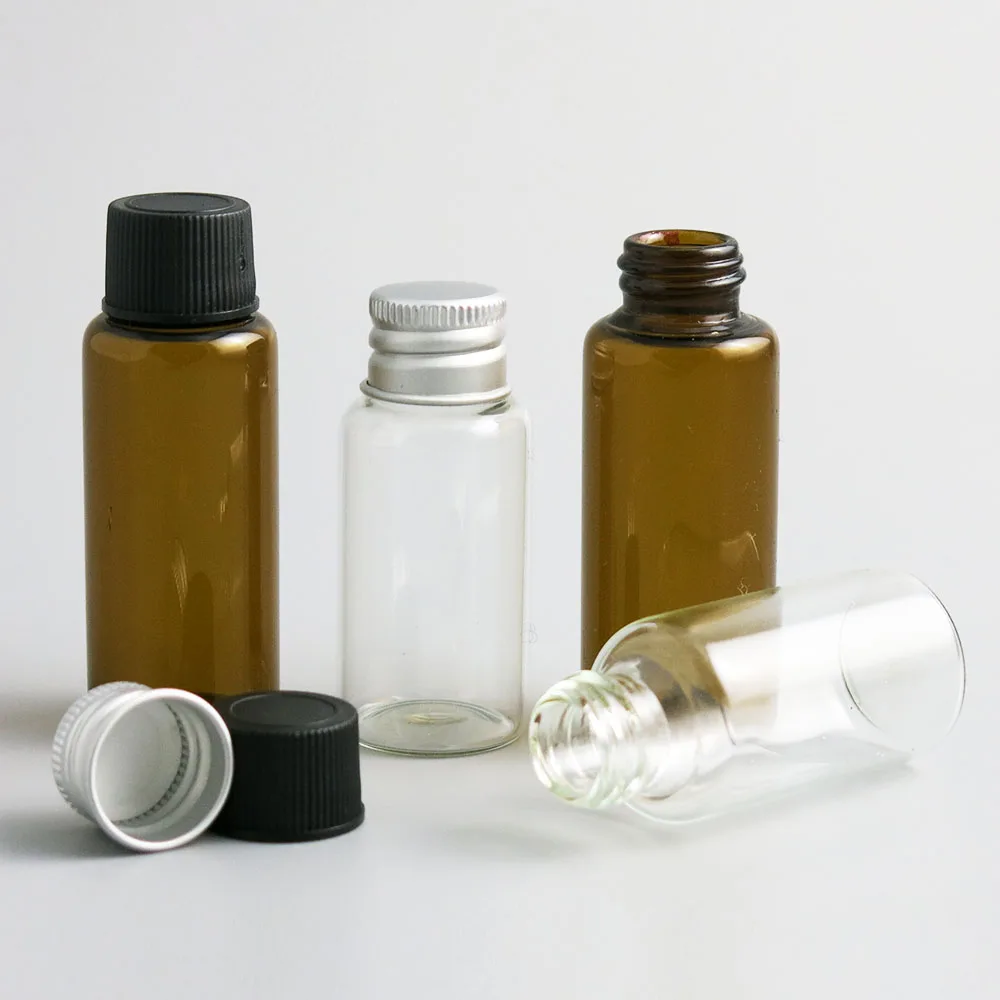 Promotion 24 x 20ml 25ml Liquid Sample Collection Glass Bottles Vials