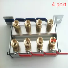 4 порта- 6 портов алюминиевый сплав излучающий пол нагревательный коллектор