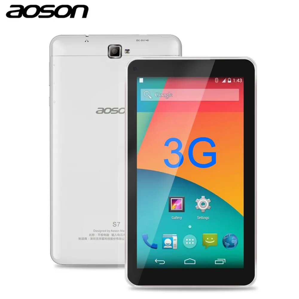 new!Aoson S7 7 inch 3G WCDMA phone call tablet Android 5.1 IPS Sreen Tablet Support Dual SIM Dual Camera GPS WIFI Bluetooth 4.0 new!Aoson S7 7 inch 3G WCDMA phone call tablet Android 5.1 IPS Sreen Tablet Support Dual SIM Dual Camera GPS WIFI Bluetooth 4.0