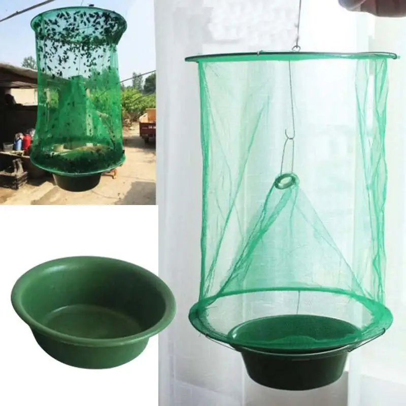Folding Mosquito Capture Catching Fly Mesh Net Hanging Trap Insect Bug