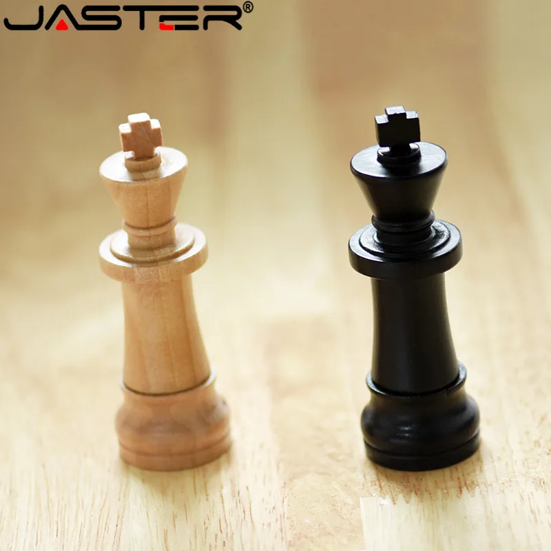 

JASTER New Natural Wooden international Chess usb2.0 flash driveg pen drive4gb 8gb 16gb 32gb 64GB fashion gift