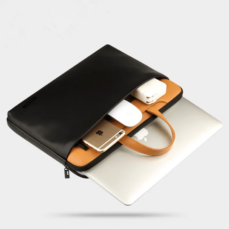 TIANLEI Genuine Leather Laptop Bag For Xiaomi Lenovo Notebook Laptop Messenger Bag Case For Macbook Air Pro 13\ TIANLEI Genuine Leather Laptop Bag For Xiaomi Lenovo Notebook Laptop Messenger Bag Case For Macbook Air Pro 13\