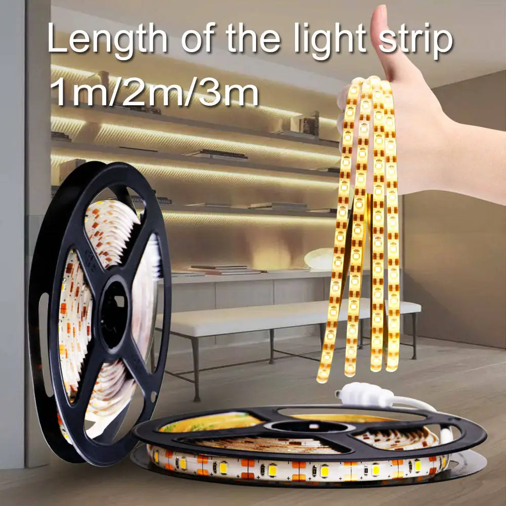 

LED Motion Sensor Wall Lamp DIY Makeup Mirror Vanity Light Strip Lamp 1M 2M 3M PIR Flexible Light Tape TV Backlight for Bedroom