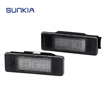 

2PCS/Set SUNKIA 18SMD Car LED License Plate Lights with Inside Canbus for Mercedes-Benz Sprinter/VITO/Viano No Error or Warning
