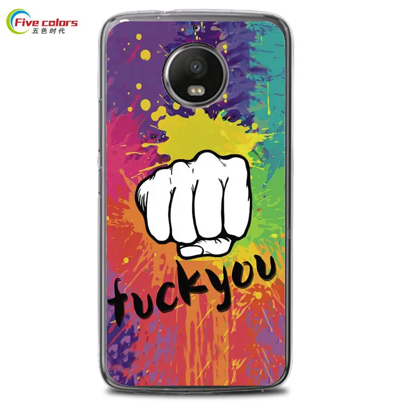 Five colors For Silicone Phone Cases Motorola Moto Case G6 / Plus Armor Cover Shockproof Paint Shell |