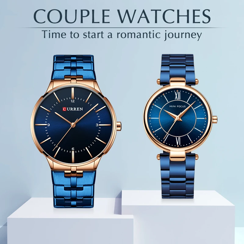 Couple Watch for Men and Women Simple Stainless Steel Waterproof Lover’s Watches Fashion Casual Wristwatch Gifts Set for Sale Couple Watch for Men and Women Simple Stainless Steel Waterproof Lover’s Watches Fashion Casual Wristwatch Gifts Set for Sale