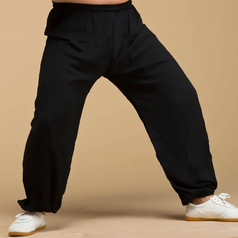 

Spring and summer Synthetic cotton tai chi pants kung fu bloomers both men and women