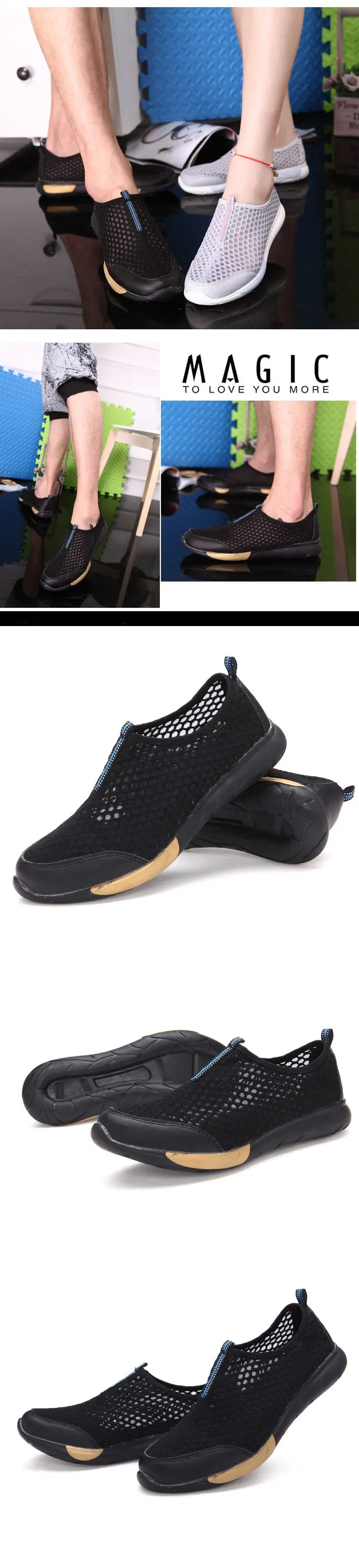 Brand Fashion Shoes Men Casual Lovers Air Mesh Sneakers High Top Summer Aqua Breathable Canvas Slip On Boat Mens Shoe (12)