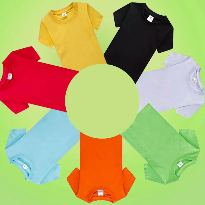 CROAL CHERIE Toddler Boy Clothes Solid Short Sleeve Summer T-Shirt Girl Clothes O-Neck Tee Tops For Student School Clothing (10)
