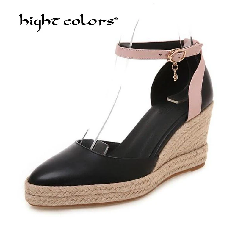 mary ankle strap wedge