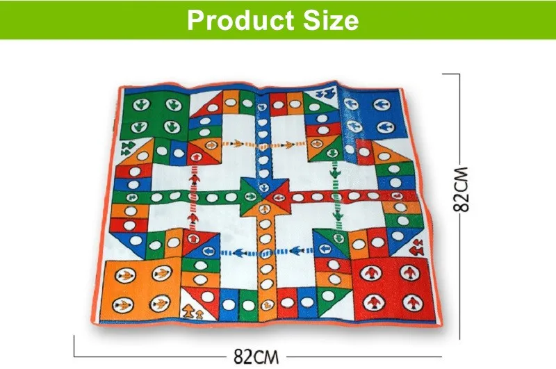 Горячая Распродажа, 82*82 см, с простым рисунком Людо, игровые коврики, детский коврик для активного отдыха, коврик для ползания, Детский ковер для кемпинга, детские игровые игры