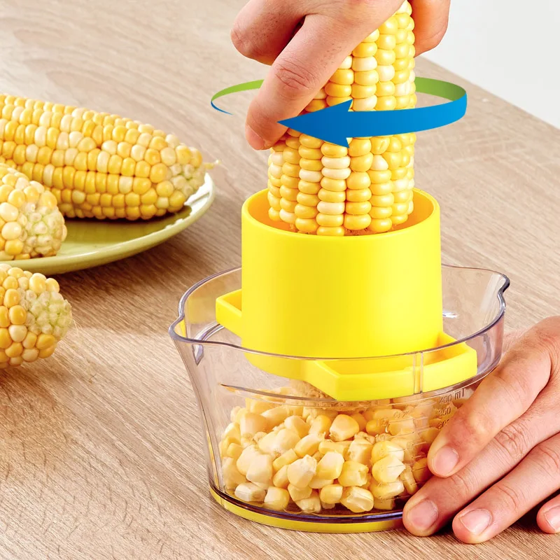 

Corn Peeler Potato Slicer Ginger Pencil Sharpener + Measuring Cup Kitchen Gadge corn stripper Corn Peeler Cooking Tools Kitchen
