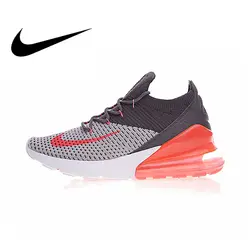 Оригинальный Nike Оригинальные кроссовки Air Max 270 Flyknit Для женщин Беговая Спортивная обувь Открытый кроссовки Удобная прочный дышащий AO1023