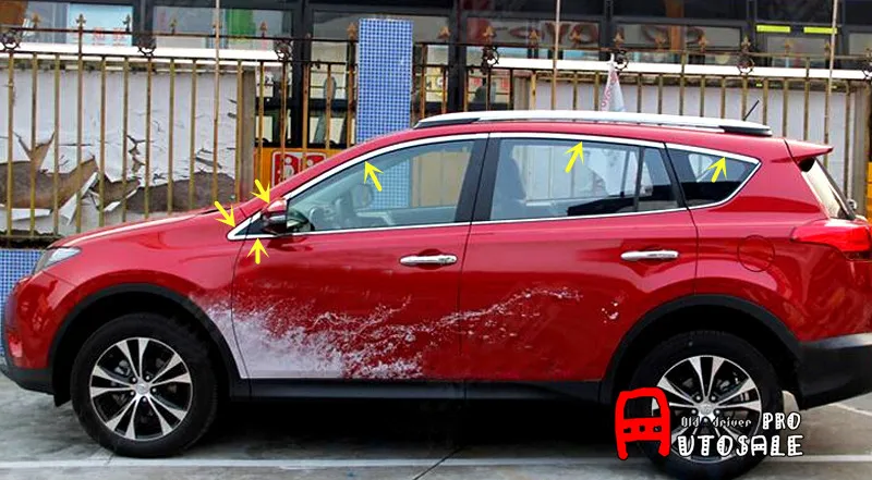 NEW-For-TOYOTA-RAV4-2013-2016-Stainless-Chrome-Window-Sill-Cover-Trims-no-center-pillar-12pcs(3)