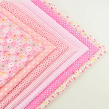 

Booksew 100% Cotton Fabric Lovely Pink Color Home Decoration Tissue Patchwork Doll's DIY Toys Quilting Bed Sheet Curtain