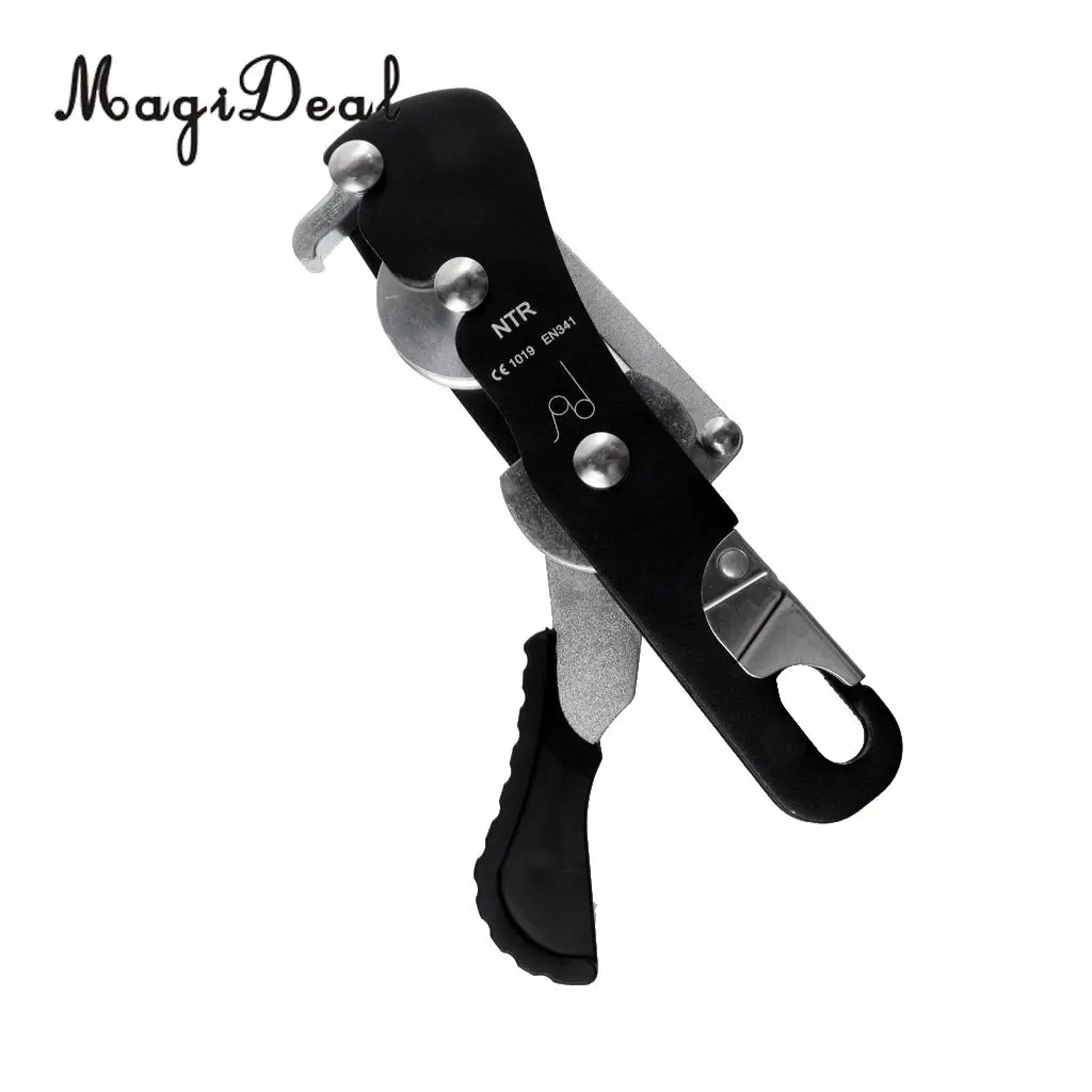MagiDael Self-braking Stop Descender Gear for 9-12mm Rope Climbing Caving Rappelling