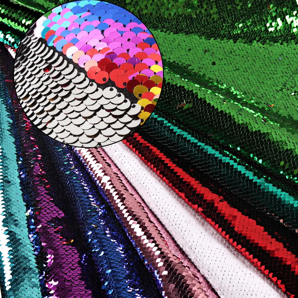 60 см* 100 см Реверсивный Блестящий 5 мм Блестящий Золотой Серебряный Блестящий тканевый материал для одежды вечерние мероприятия фон в виде изображения стола Декор