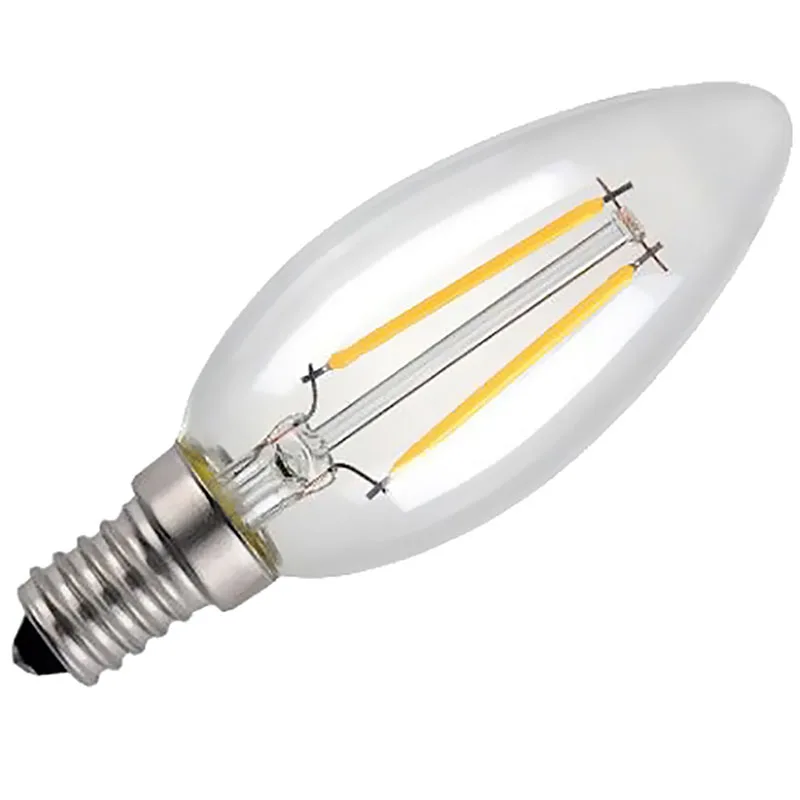 

E14 4W Edison COB Filament Retro LED Light Candle/Flame Bulb Lamp Chandelier