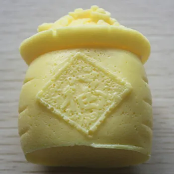 

money bag free shipping handmade soap silica gel mould candle soap mould silicone mold for DIY